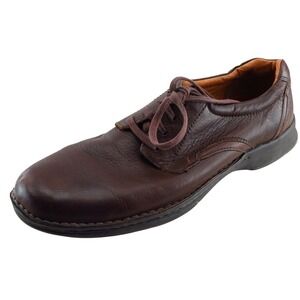 Thad Stuart Derby Oxfords Brown Leather Men Shoes Size‎ 46 Medium